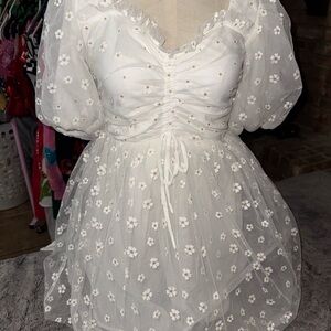 Buddy Love White Floral Mini Dress